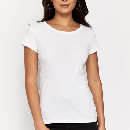 Womens Bonds Classic Crew Tee T-Shirt Short Sleeve Top 2 PACK Black White C0B95-KarWorkwear