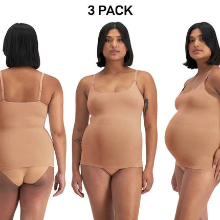 Bonds Womens Bases Maternity Scoop Singlet Soft and Comfy Support 3 Pack YWU9-KarWorkwear