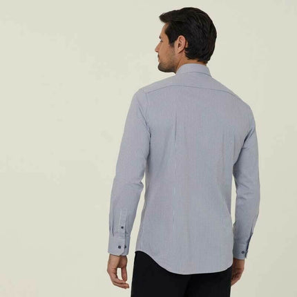 NNT Mens Avignon Gingham Checked Long Sleeve Shirt Casual Fit Business CATJDF-KarWorkwear