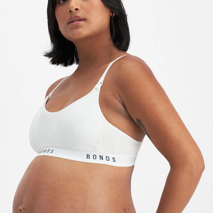 Bonds Womens Damn Dry Milk Leaks Scoop Crop Comfy Easy Feeding Clip YWQL-KarWorkwear