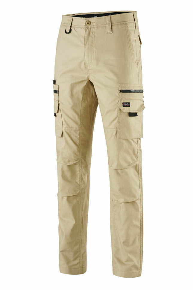 KingGee Mens N Force Pant Cotton Comfy Cargo Pants Work Stretch Denim K13001-KarWorkwear