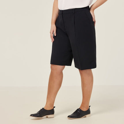 NNT Womens Crepe Lightweight Comfy Stretch Relaxed Knee Length Short CAT3YE-KarWorkwear