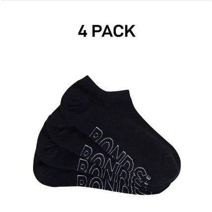 Bonds Womens Lightweight No Show Cotton Mesh Cooling Zone Socks 4 Pack LXPW4N-KarWorkwear