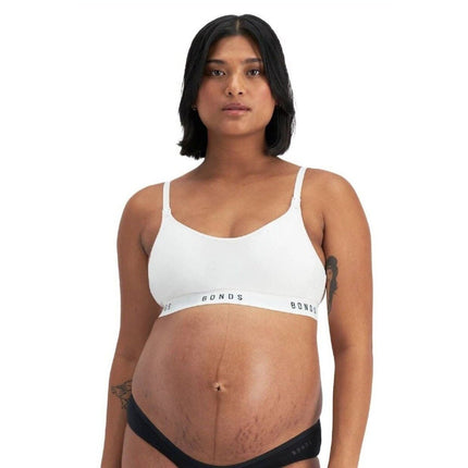 Bonds Womens Damn Dry Milk Leaks Scoop Crop Comfy Easy Feeding Clip YWQL-KarWorkwear
