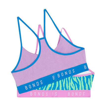 Bonds Girls Hipster Racer Crop Perfect for School Sports and Play 2 Pack UWWR2A-KarWorkwear