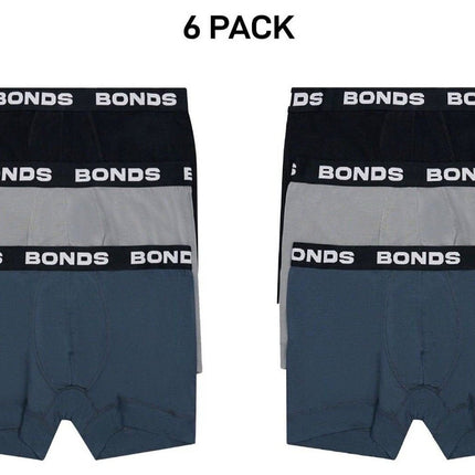 Bonds Mens Total Package Trunk Soft and Breathable Viscose Bamboo 6 Pack MWK83A-KarWorkwear