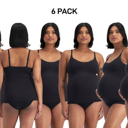 Bonds Womens Damn Dry Milk Leaks Scoop Cami Comfy Wirefree Support 6 Pack YWPV-KarWorkwear