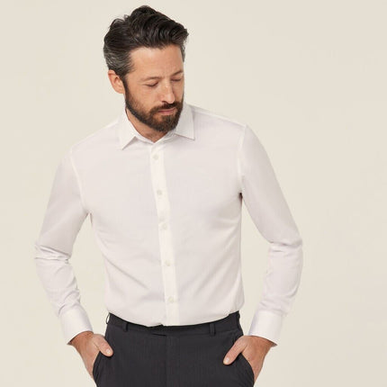 NNT Mens Cotton Beathable Comfy Slim Fit Collared Long Sleeves Shirt CATJJT-KarWorkwear