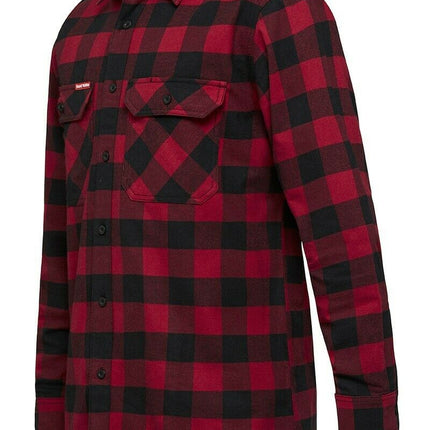 Hard Yakka Check Flannel Long Sleeve Shirt Button Work Hard Fashion Y07295-KarWorkwear