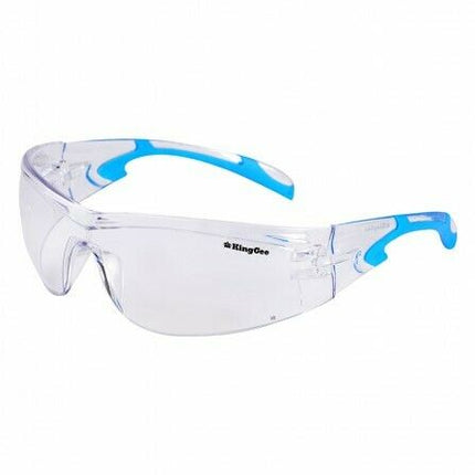 KingGee Unisex Drill Clear Work Safety Glasses Workwear Smoke Lens K99063-KarWorkwear