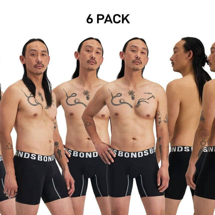 Bonds Mens Chafe Off Trunk Inner Thigh Panel Comfort & Friction Free 6 Pack MWB6-KarWorkwear