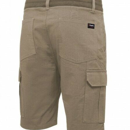 KingGee Shorts Mens Rib Comfort Waist Short Comfort Cargo Stretch Ripstop K17007-KarWorkwear