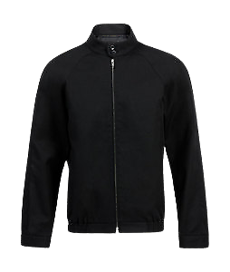 NNT Mens Polycotton Zip Front Bomber Jacket Full Zip Black Long Sleeve CATBAG-KarWorkwear