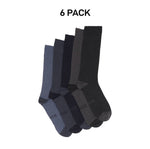 Bonds Mens Bamboo Crew Socks Fine Seams Comfy Toes & Ankle Support 6 Pack SZFQ5W-KarWorkwear