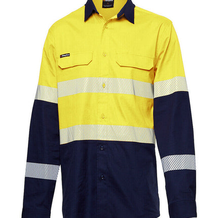 KingGee Mens Workcool Pro Bio Motion Shirt Long Sleeve Work Safety Comfy K54028-KarWorkwear