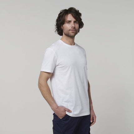 Hard Yakka Mens Cotton Breathable Crew Neck Short Sleeve Core Tee Y19251-KarWorkwear
