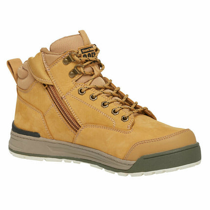 Hard Yakka 3056 Lace Zip Leather Work Safety Boots Memory Foam Protect Y60200-KarWorkwear