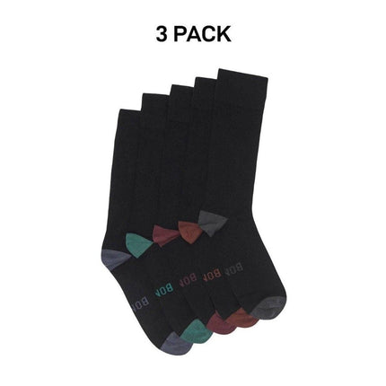 Bonds Mens Bamboo Crew Socks Fine Seams Comfy Toes & Ankle Support 3 Pack SZFQ5W-KarWorkwear