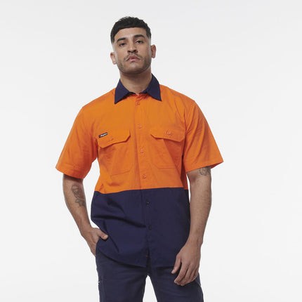 KingGee Men Workcool Vented Spliced Short Sleeve Shirt K54008-KarWorkwear