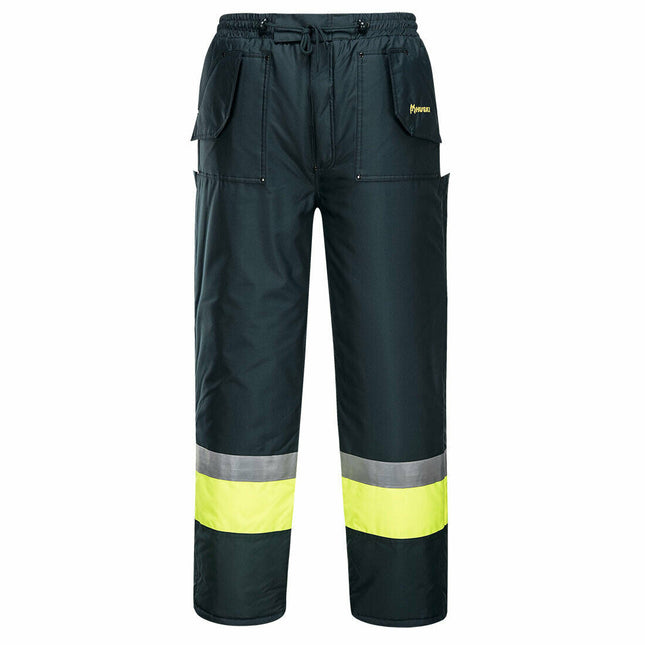 Portwest Mens Huski Freezer Pants Waterproof Reflective Taped Work Safety K8047-KarWorkwear