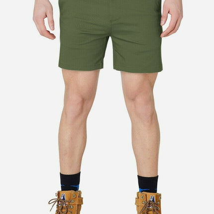 Mens Elwood Work Basic Shorts Stretch Twill Reinforced Pockets Tradie EWD202-KarWorkwear