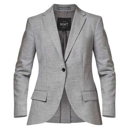 NNT Womens Formal Blazer Half Lined 1 Button Linen Look Jacket  Business CAT1E9-KarWorkwear