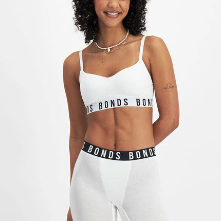 Bonds Womens Icons Wirefree Bra Soft Cotton Stretch Jacquard Elastic 3 Pack YWL4-KarWorkwear
