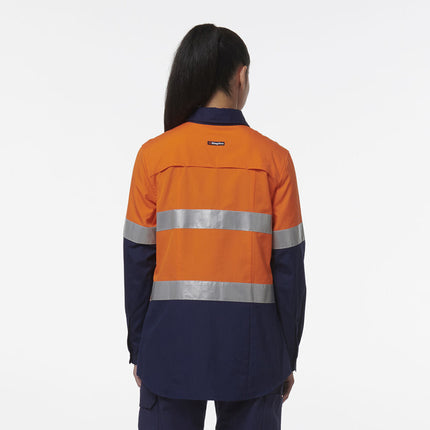 KingGee Womens Workcool Maternity Reflective Shirt K44234-KarWorkwear