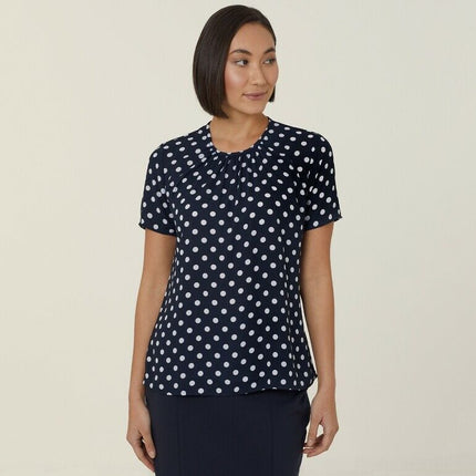 NNT Womens Georgie Short Sleeve Blouse Classic Fit Lightweight Comfort CATUKF-KarWorkwear