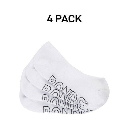 Bonds Womens Lightweight Liner Invisible Socks Comfy Cushioning 4 Pack LXPJ4N-KarWorkwear