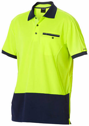 KingGee Men Workcool Hi-Vis Polo Short Sleeve Hyperfreeze Shirt Top Work K54845-KarWorkwear