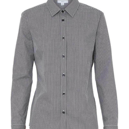 NNT Womens Avignon Gingham Business Shirts Long Sleeve Check Formal Shirt CATUKS-KarWorkwear