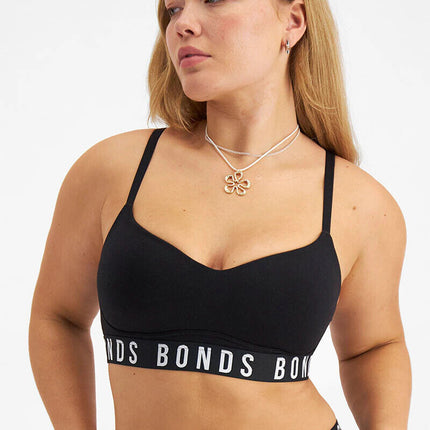 Bonds Womens Icons Wirefree Bra Soft Cotton Stretch Jacquard Elastic 6 Pack YWL4-KarWorkwear