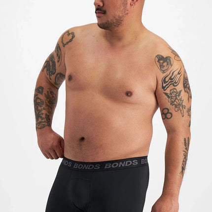 Bonds Mens Quickdry Mid Trunk Wide Inner Leg Panel Moisture Wicking Support MWQK-KarWorkwear