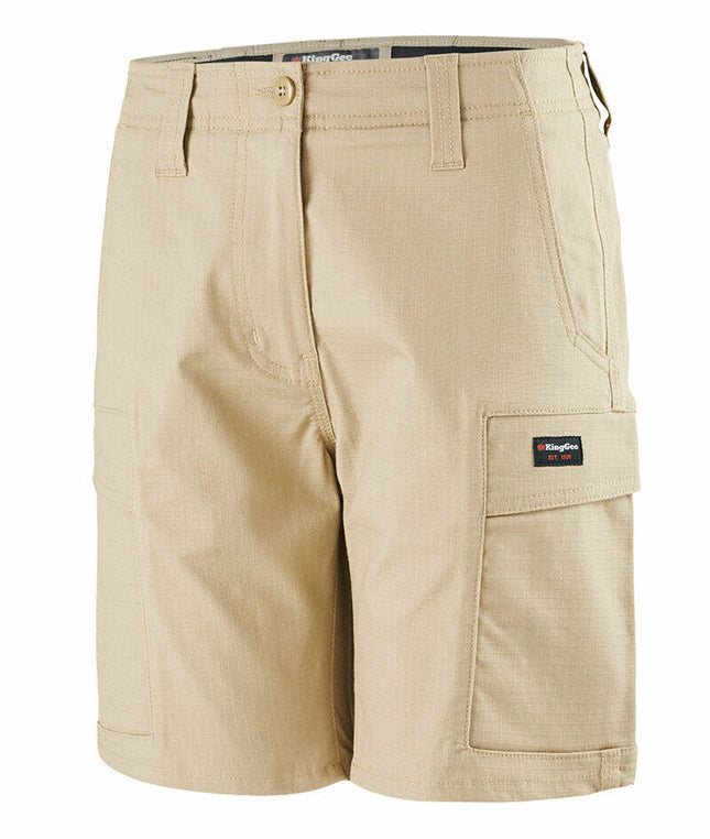 KingGee Womens Workcool Pro Shorts Comfort Stretch Waistband Work Safety K47008-KarWorkwear