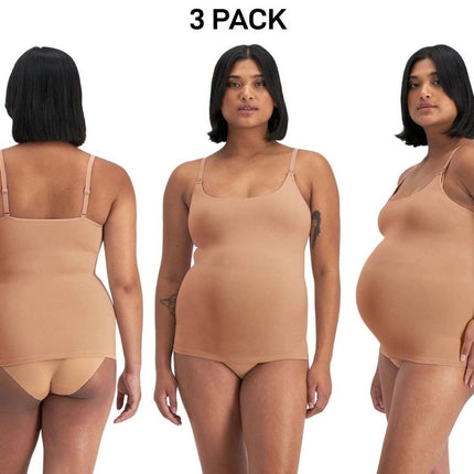Bonds Womens Bases Maternity Scoop Singlet Soft and Comfy Support 3 Pack YWU9-KarWorkwear
