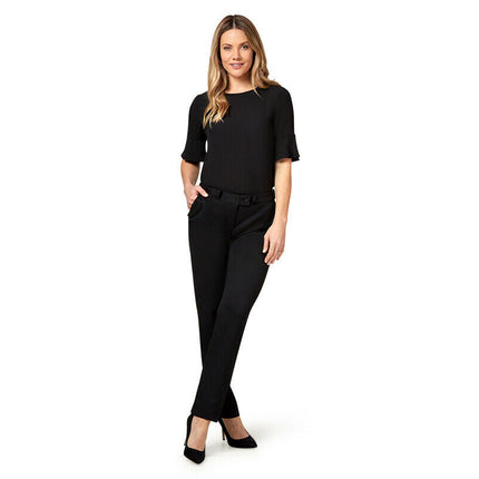 NNT Womens French Georgette Fluted Sleeve Formal Top Lightweight Business CATUBZ-KarWorkwear