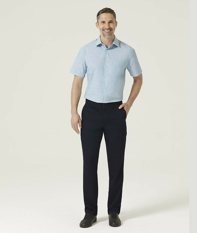 Mens NNT P/V Gaberdine Flex Waist Cargo Pants Navy Slim Leg Business Work CATCKH-KarWorkwear