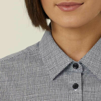 NNT Womens Avignon Formal Abstract Print 3/4 Sleeve Business Shirts CATUKX-KarWorkwear