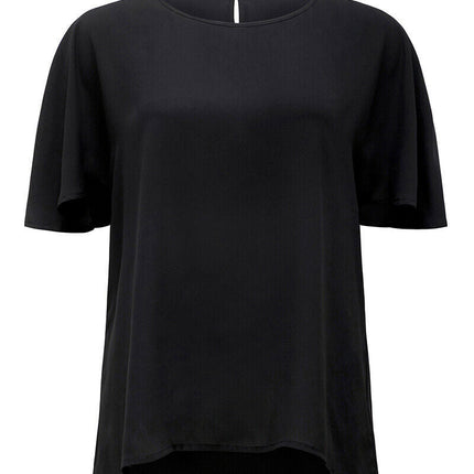 NNT Women Soft Georgette Cape Blouse Short Sleeve Cap Sleeve Formal Shirt CATU2S-KarWorkwear