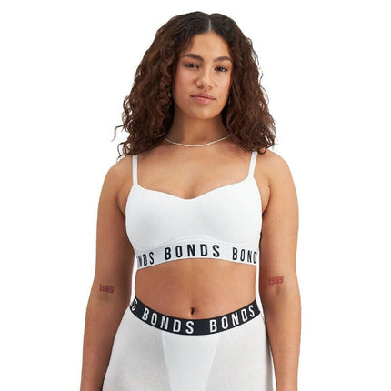 Bonds Womens Icons Wirefree Bra Soft Cotton Stretch Jacquard Elastic Band YWL4-KarWorkwear