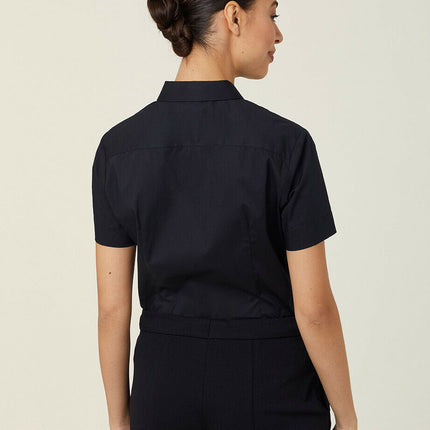 NNT Women Avignon Short Sleeve Slim Shirt Casual Comfortable Business CATUK8-KarWorkwear