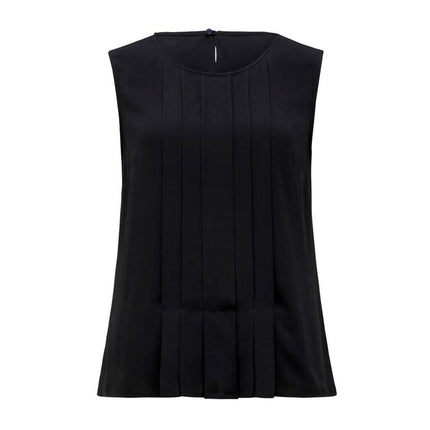 NNT Womens 2 Pack Sleeveles Pleat Front Silhouette Lightweight Blouse CATU5Q-KarWorkwear