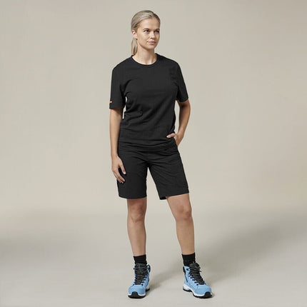 Hard Yakka 4 Pack Womens 3056 Raptor Active Fit Mid Lenght Work Short Y08228-KarWorkwear