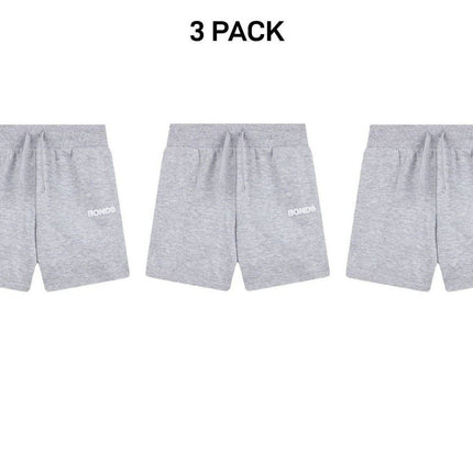 Bonds Kids Tech Sweats Short Lightweight Soft Rib Waistband Sporty 3 Pack KVQPK-KarWorkwear