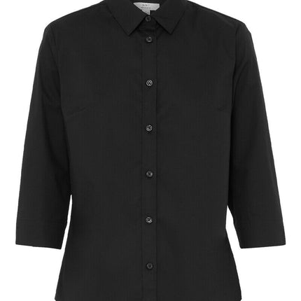 NNT Womens Avignon Formal Stripe 3/4 Sleeve Business Shirts Regular Fit CATUKY-KarWorkwear