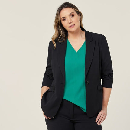 NNT Womens Crepe Stretch Comfortable Relaxed Lightweight Longline Jacket CAT1H8-KarWorkwear