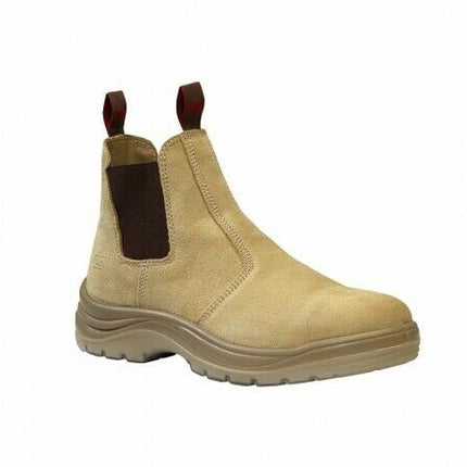 KingGee Mens Flinders Suede Work Boots Steel Safety Cap Heat Resistant K25180-KarWorkwear