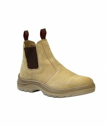 KingGee Mens Flinders Suede Work Boots Steel Safety Cap Heat Resistant K25180-KarWorkwear
