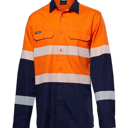 KingGee Mens Workcool Pro Bio Motion Shirt Long Sleeve Work Safety Comfy K54028-KarWorkwear